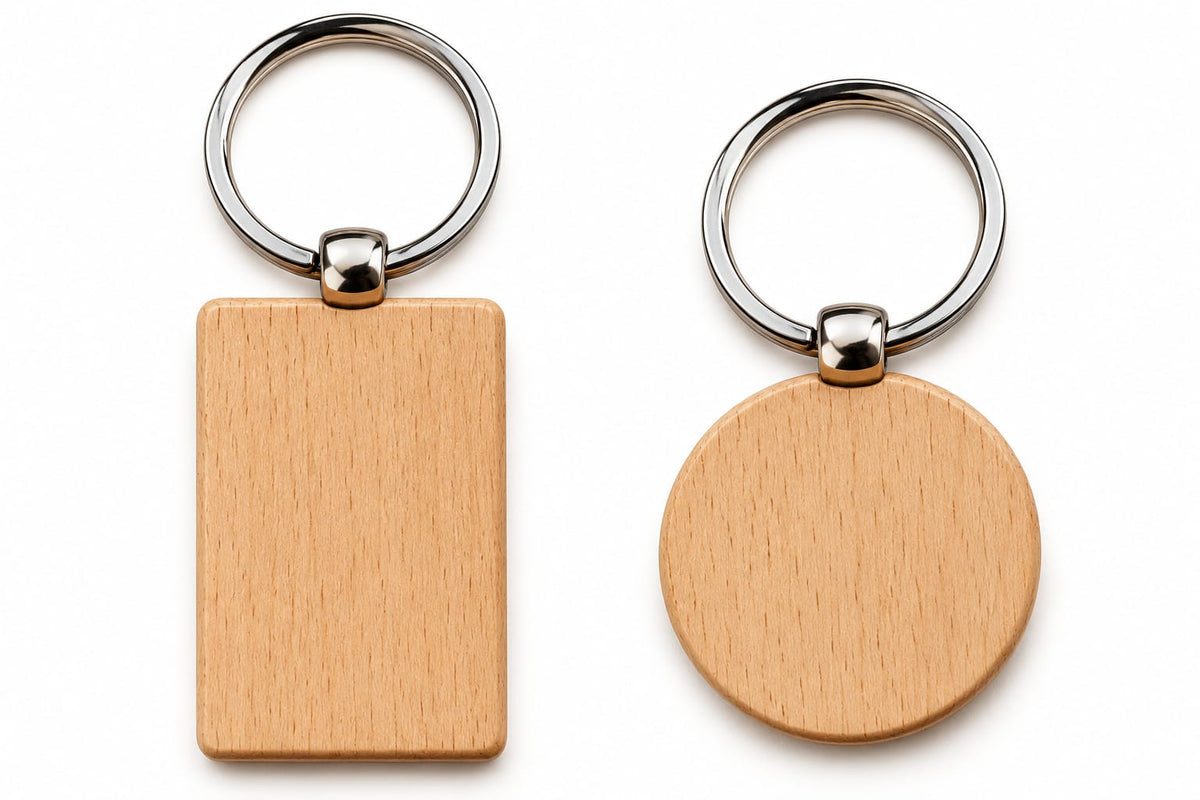 Llaveros de madera personalizados con grabado