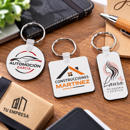 Lote de llaveros MDF personalizados.