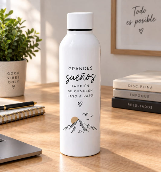 Botella de aluminio grande personalizada