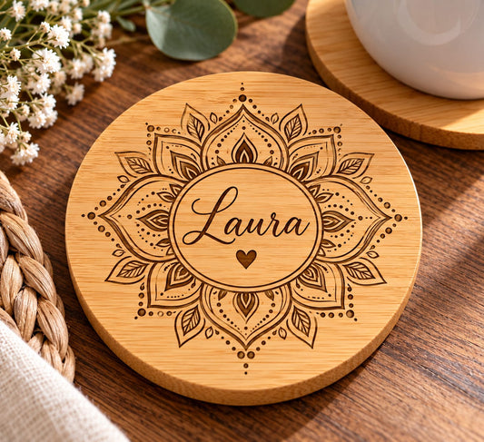 Pack posavasos bambu 8,5cm