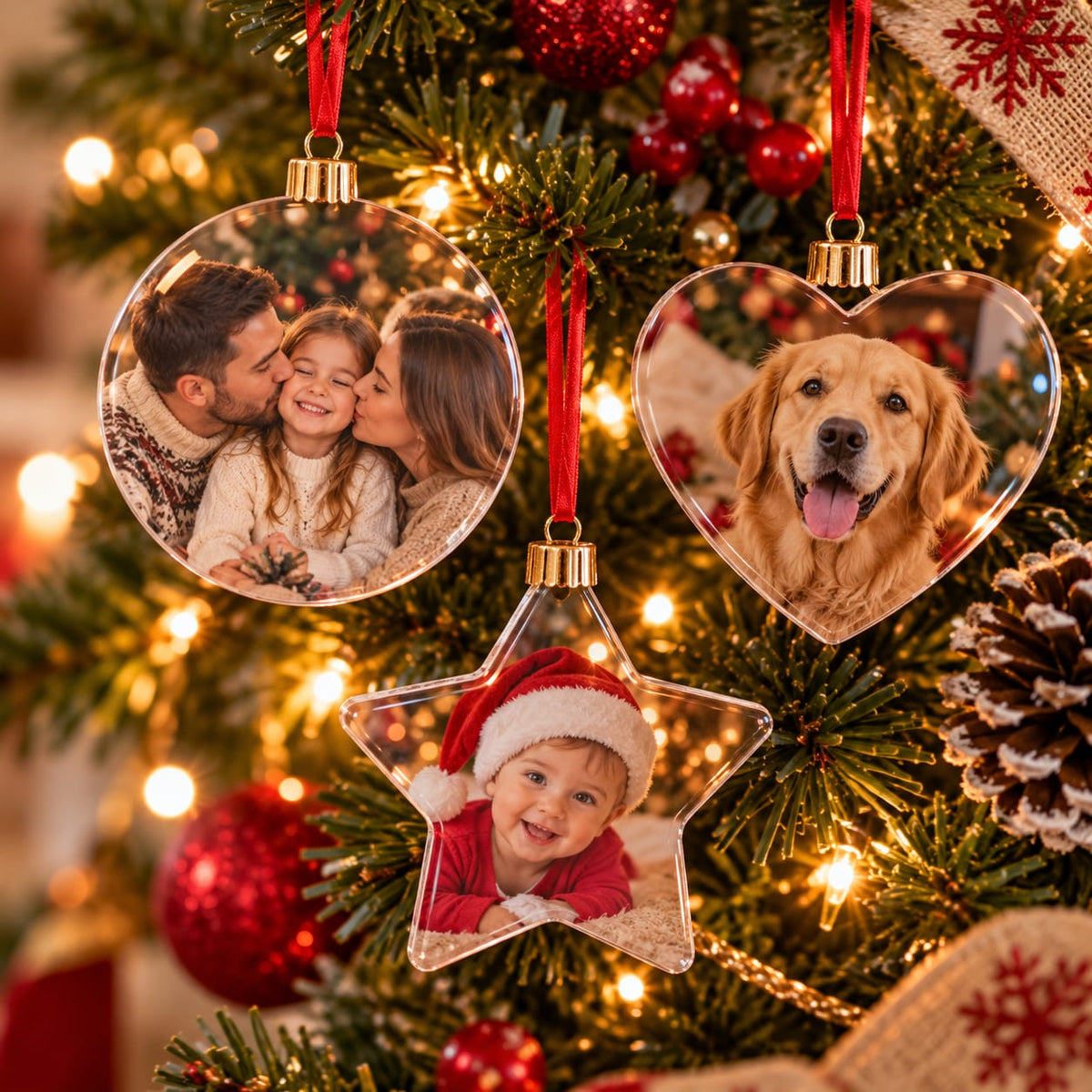 Bolas de navidad a doble cara personalizadas