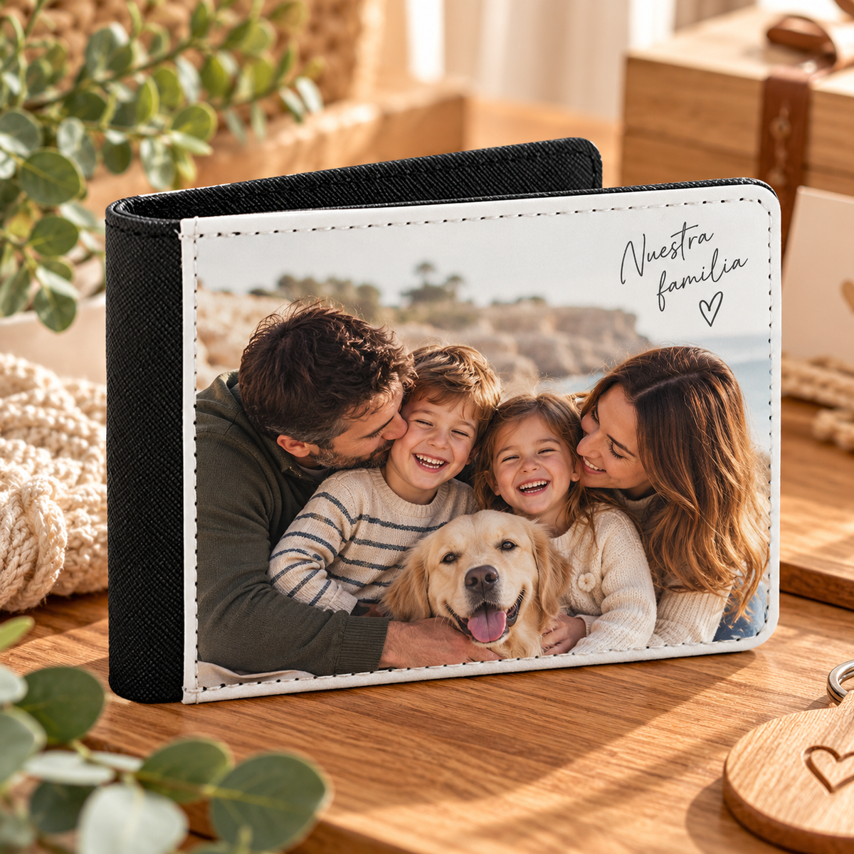 Cartera monedero hombre 10x12 personalizada.